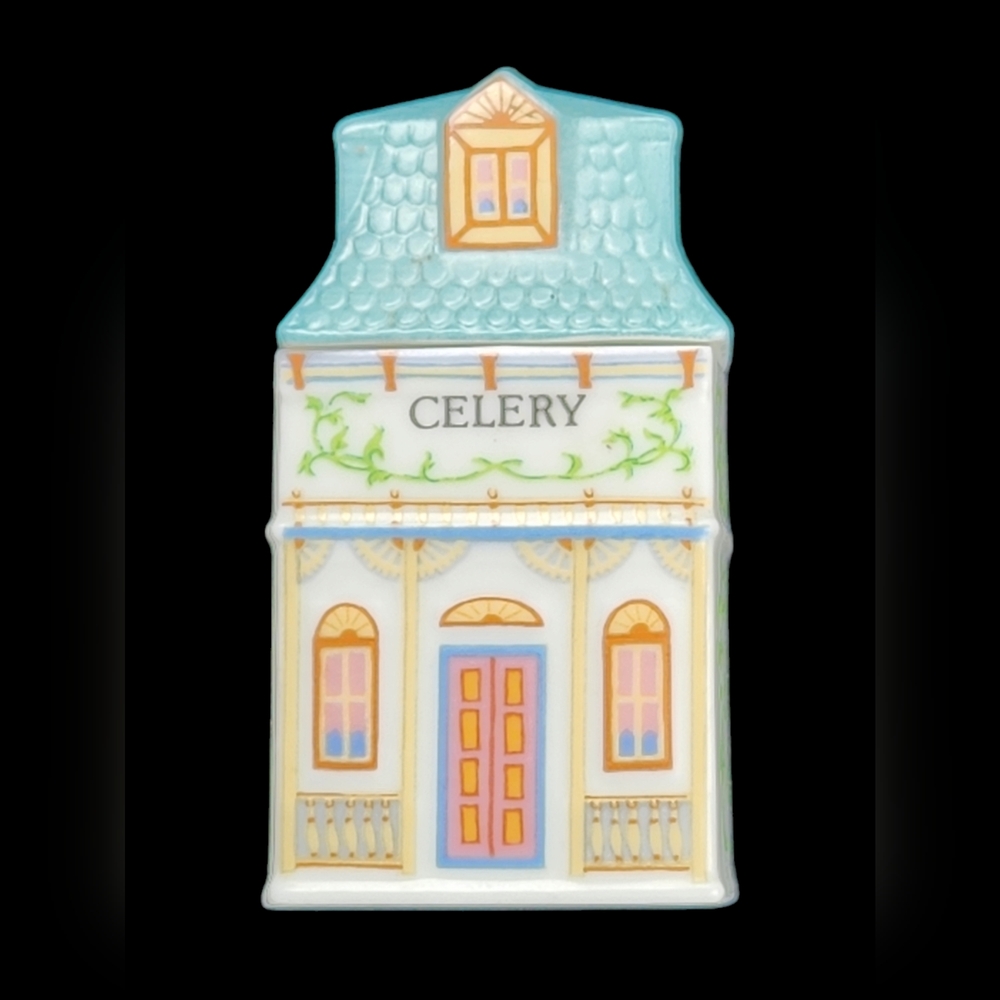 Lenox - The Lenox Spice Village CELERY Fine Porcelain Jar